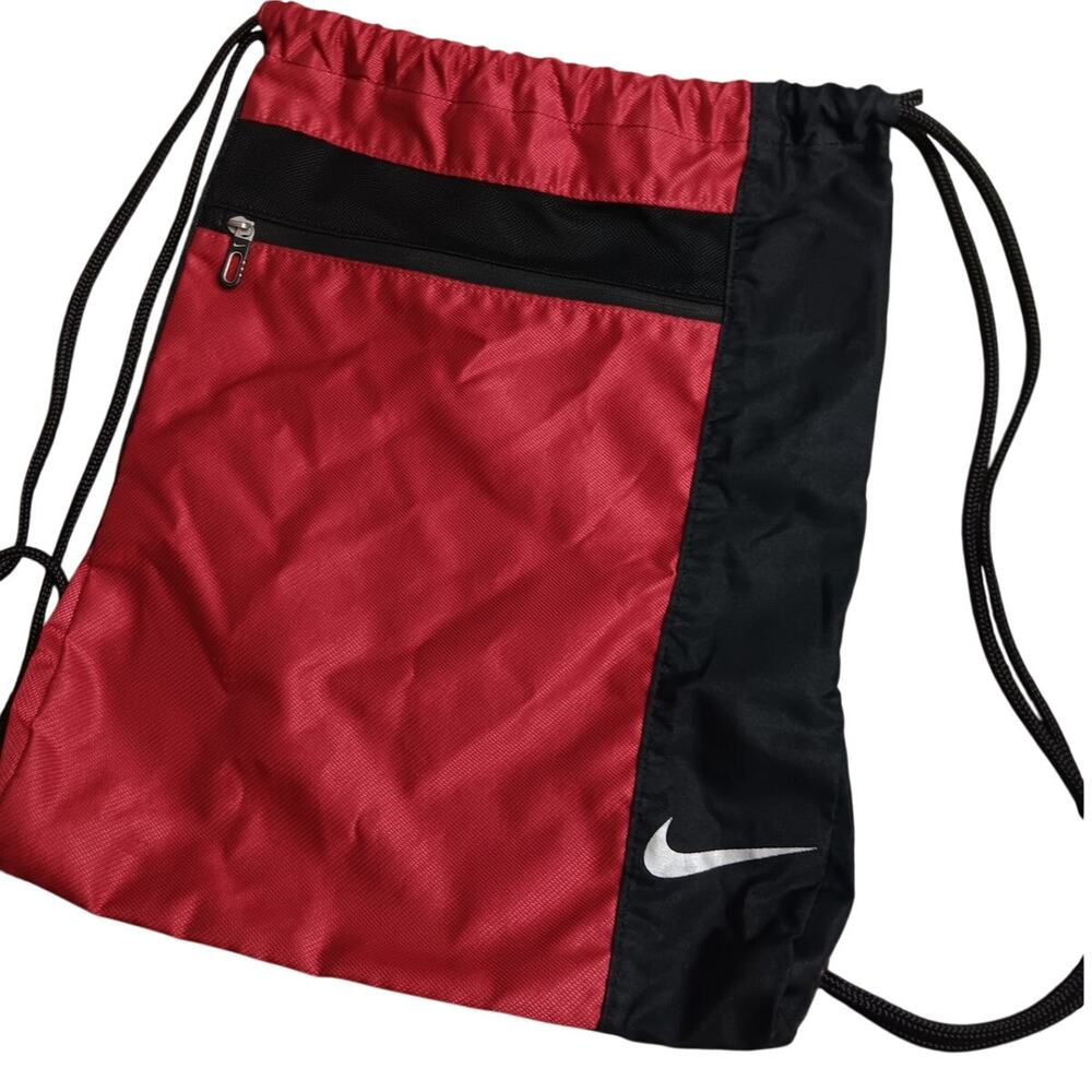 Nike Golf Cinch‎ Sack Drawstring Back Pack Red Black